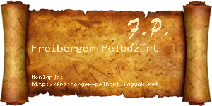 Freiberger Pelbárt névjegykártya